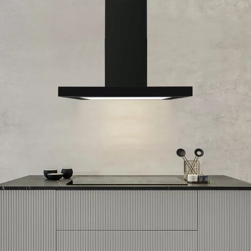 MONNO T-Light Black 90 fali páraelszívó, 90 cm, fekete 