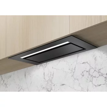   Ciarko Design AURA 55 cm fekete üveg beépíthető páraelszívó
