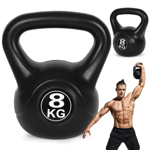 Kettlebell 8 kg fekete
