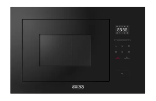 EVIDO COMFORT 45MB beépíthető mikrohullámú sütő, 25 l, érintőszenzor, fekete