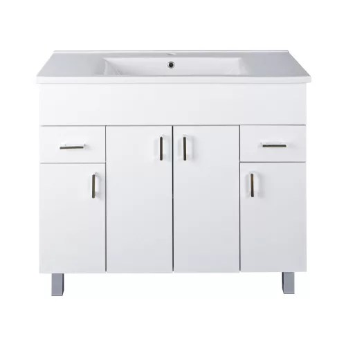 VivaStyle EKONOMIK PLUS 100 lábon álló fürdőszobabútor Sanovit ATRIA 9100 mosdóval - 101 x 45,5 cm