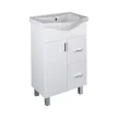 VivaStyle BIANKA 55 lábon álló fürdőszobabútor 2 fiókos Sanovit ALBATROS 10055 mosdókagyló 54,5x45cm