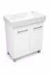 VivaStyle PANEL- KMT 60 lábon álló fürdőszobabútor CeraStyle SHARP -JOBB CSAPLYUKAS mosdóval 60x30cm
