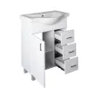 VivaStyle BIANKA 65 lábon álló fürdőszobabútor 3 fiókos Sanovit ALBATROS10065 mosdóval 64,5 x 46,5cm
