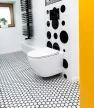 Eros ES BELLA SLIM fali WC - perem nélküli - WC ülőkével - VORTEX örvényöblítéssel - 49 cm
