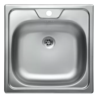   LIVINOX PANEL karcálló szövetmintás rozsdamentes acél mosogató, 480 x 480 mm