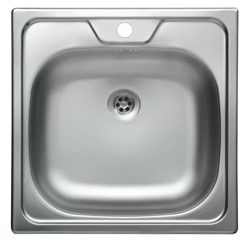 LIVINOX PANEL karcálló szövetmintás rozsdamentes acél mosogató, 480 x 480 mm
