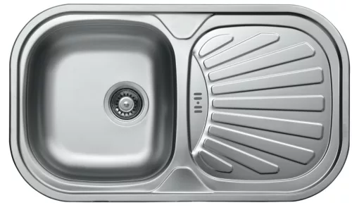 LIVINOX BIANCA 153 karcálló szövetmintás rozsdamentes acél mosogató, 830 x 480 mm