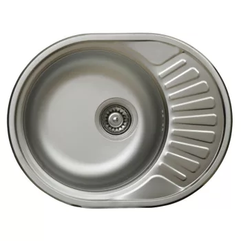   LIVINOX RONDO 157 natúr rozsdamentes acél mosogató, 570 x 450 mm