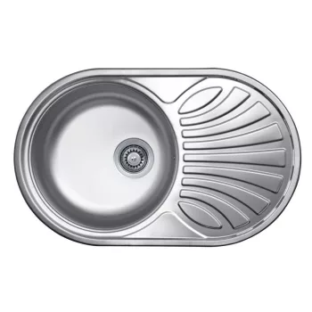   LIVINOX RONDO 159 natúr rozsdamentes acél mosogató, 770 x 480 mm