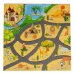Hab szivacs játszószőnyeg szafari puzzle 9db 93x93cm
