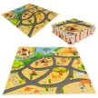 Hab szivacs játszószőnyeg szafari puzzle 9db 93x93cm
