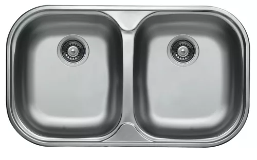 LIVINOX BIANCA 193 karcálló szövetmintás rozsdamentes acél mosogató, 830 x 480 mm