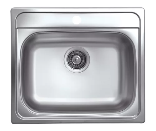 LIVINOX EX-327K fényezett rozsdamentes acél mosogató, 570 x 490 mm