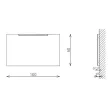 FLOATING MIRROR SOFT 21 100cm fürdőszoba tükör integrált világítással TBOSS