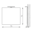 FLOATING MIRROR EASY 75cm fürdőszoba tükör LED világítással TBOSS
