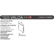 FLOATING MIRROR VALOA fürdőszoba tükör integrált, páramentesítő, fényezőszabályozó 75*80cmTBOSS