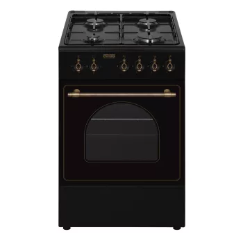   EVIDO FREE GE55A gáztűzhely, rusztikus design, 50x55 cm, elektromos sütő, 48 l, antracit/bronz