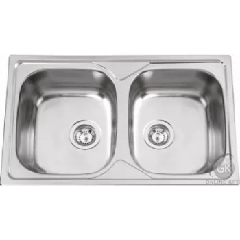   OKIO LINE 80 DUO 2B 800X500 Rozsdamentes Mosogatótálca RODI