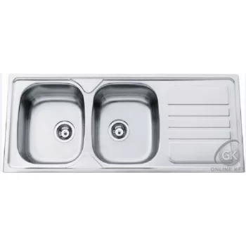   OKIO LINE 120 FLAT 2B 1D 1200X500 Rozsdamentes Mosogatótálca RODI