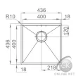 BOX LINE 40 400X400 aláépíthető Mosogatótálca RODI ELITE selection