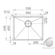 BOX LINE 50 500X400 aláépíthető Mosogatótálca RODI ELITE selection