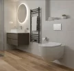 CeraStyle CITY fali WC - MATT SZÜRKE - BEÉPÍTETT bidé funkcióval - perem nélküli
