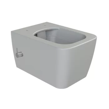   CeraStyle HERA fali WC - MATT SZÜRKE - BEÉPÍTETT bidé funkcióval - perem nélküli