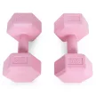 Hex súlyzó szett 2x3 kg rózsaszín