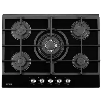 EVIDO MURANO 70B üveggázfőzőlap,70cm,WOK,fekete