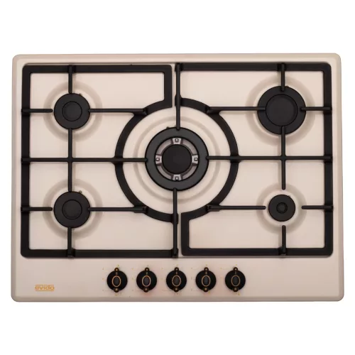EVIDO RUSTIC-H 70C gáz főzőlap, 70 cm,bézs/bronz
