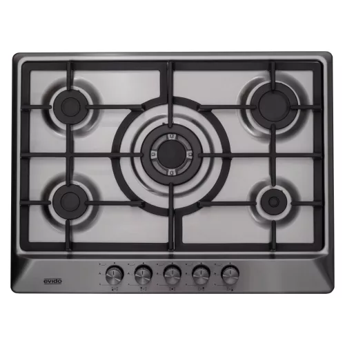 EVIDO VALEO 70X gázfőzőlap,70 cm,WOK,inox
