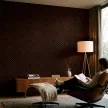 Akusztikus falpanel Deco IV dió hatású 60x60x1,8 cm