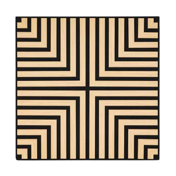 Akusztikus falpanel Deco V bambusz hatású 60x60x1,8 cm