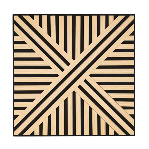 Akusztikus falpanel Deco VI bambusz hatású 60x60x1,8 cm