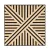 Akusztikus falpanel Deco VI bambusz hatású 60x60x1,8 cm