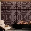 Akusztikus falpanel Deco VI olajos tölgy hatású 60x60x1,8 cm