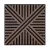 Akusztikus falpanel Deco VI dió hatású 60x60x1,8 cm