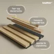 Akusztikus falpanel Deco VI dió hatású 60x60x1,8 cm