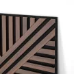 Akusztikus falpanel Deco VI dió hatású 60x60x1,8 cm
