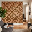 Akusztikus falpanel Deco VII bambusz hatású 60x60x1,8 cm