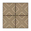 Akusztikus falpanel Deco VII bambusz hatású 60x60x1,8 cm