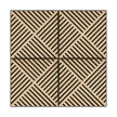 Akusztikus falpanel Deco VIII bambusz hatású 60x60x1,8 cm