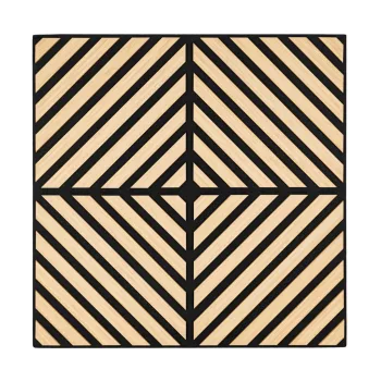 Akusztikus falpanel Deco IX bambusz hatású 60x60x1,8 cm