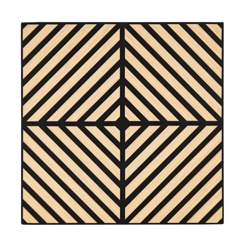 Akusztikus falpanel Deco IX bambusz hatású 60x60x1,8 cm