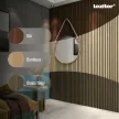 Akusztikus falpanel Deco IX bambusz hatású 60x60x1,8 cm