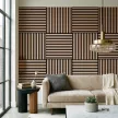 Akusztikus falpanel Deco II bambusz hatású 60x60x1,8 cm