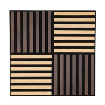 Akusztikus falpanel Deco X bambusz hatású 60x60x1,8 cm
