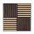 Akusztikus falpanel Deco X bambusz hatású 60x60x1,8 cm