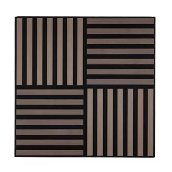 Akusztikus falpanel Deco X dió hatású 60x60x1,8 cm